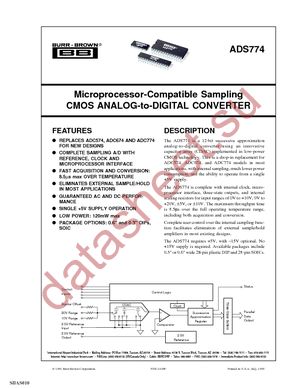 ADS774KUE4 datasheet  